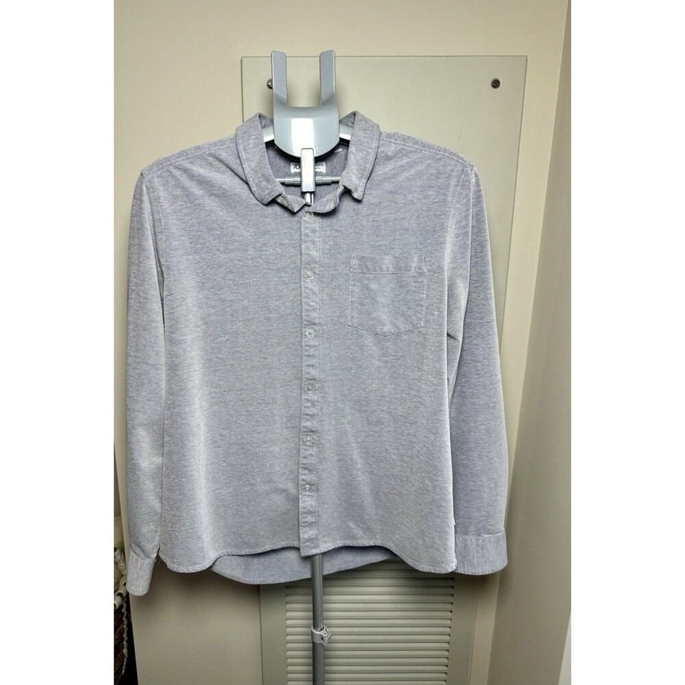 7 Diamonds Men's 4 Way Stretch Oxford Button Down Shirt Blue XL - Picture 2 of 9